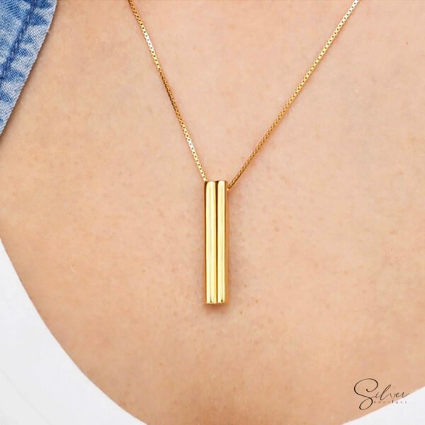 Heart Bar Necklace - Image 4
