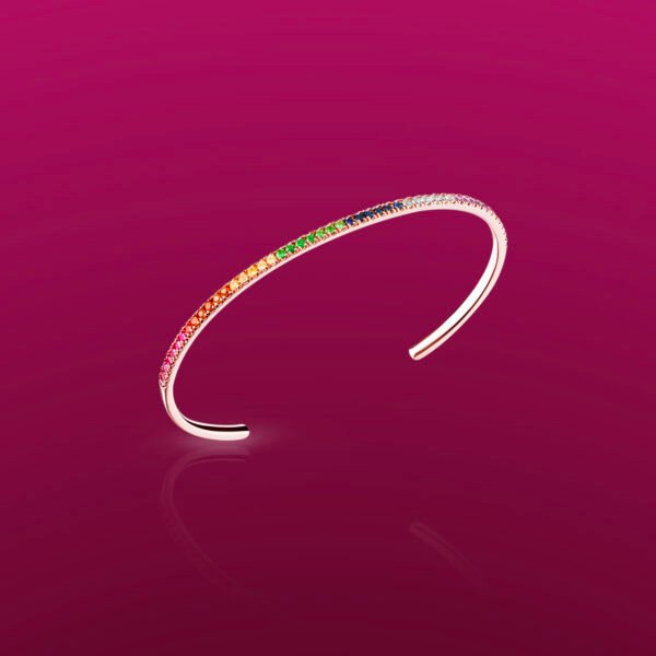 Rainbow Cuff Bangle - Image 3