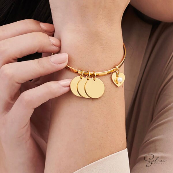 Personalized Discs Bangle - Image 4