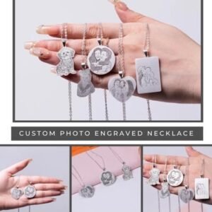 Custom Photo Engraved Necklace