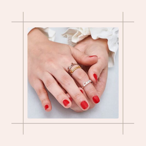 Single Name Ring - Image 3