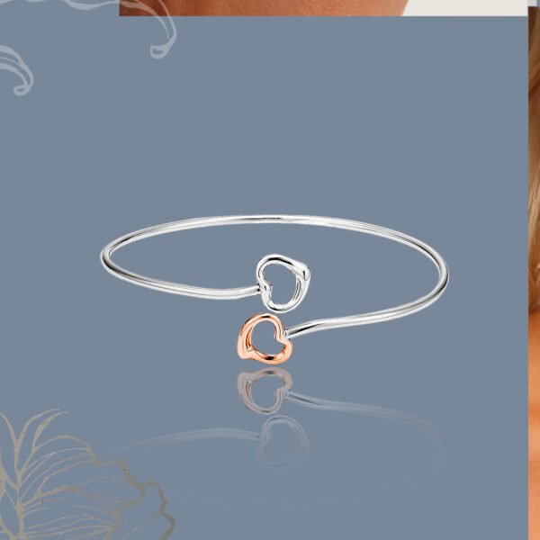 Open Heart Duo Bangle - Image 3