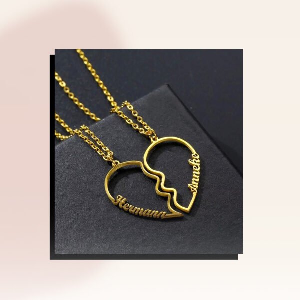 Broken Heart Name Necklace - Image 5