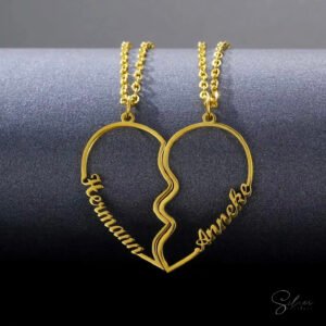 Broken Heart Name Necklace