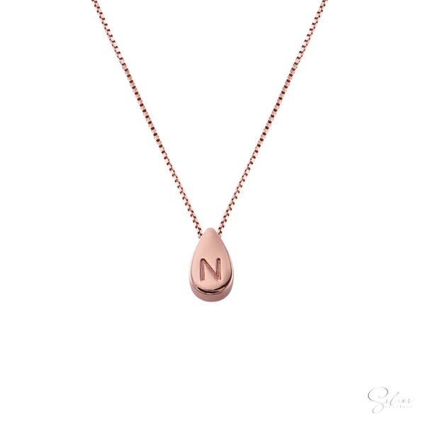 Teardrop Initial Pendant - Image 3