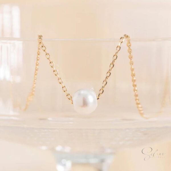 Single Pearl Necklace - Image 4