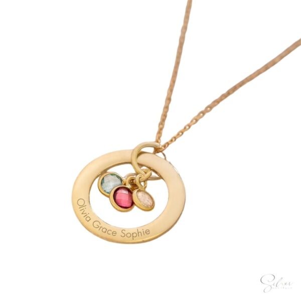 Family Birthstones Necklace - Image 5