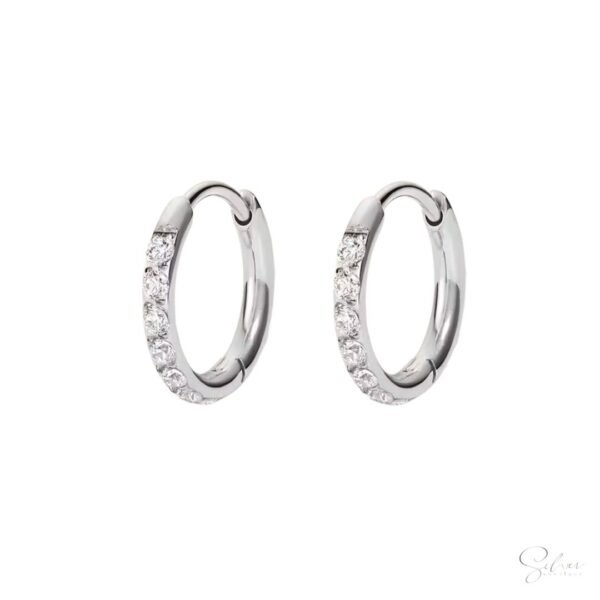 Dainty Stone Huggee Earrings